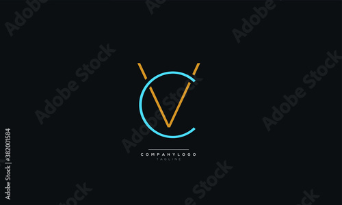 VC Letter Business Logo Design Alphabet Icon Vector Monogram