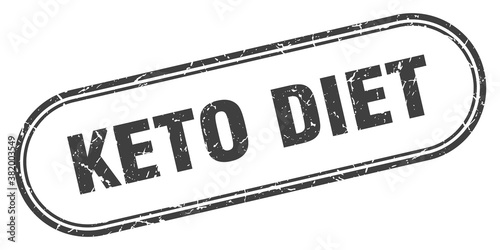 keto diet stamp. rounded grunge textured sign. Label