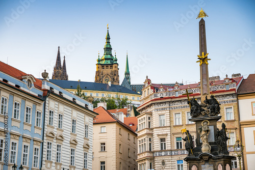 Prague, Czech republic - September 20, 2020. Column of the Holy Trinity