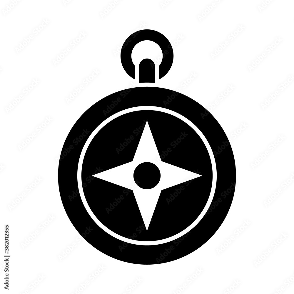 compass icon image, silhouette style compass icon image, silhouette style