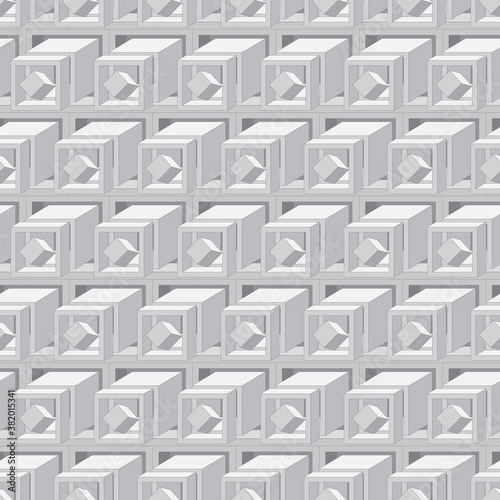 Abstract seamless cubes background