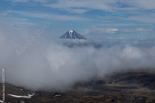 View at stratovolcano Vilyuchik (also known as Vilyuchinsk), Kamchatka Peninsula, Russia