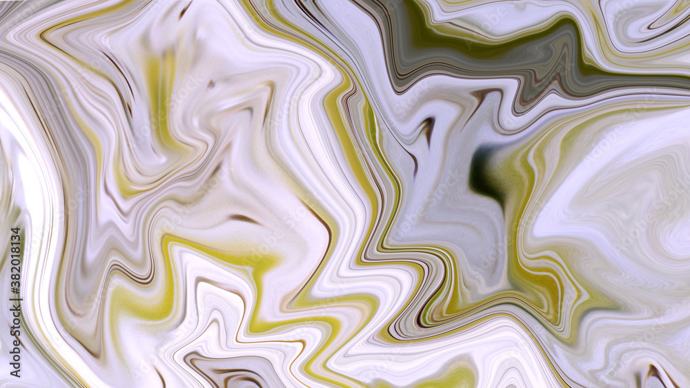 Background with fluid effect. Marble texture. Ripples on the surface of the water. Divorces, waves, movement