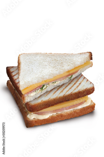 grilled sandwiches isolated