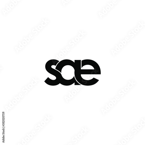 sae letter original monogram logo design