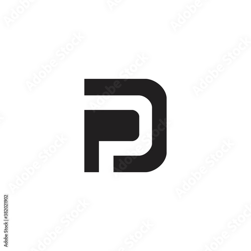 Fototapeta Naklejka Na Ścianę i Meble -  PD Logo Vector Simple Templates Design