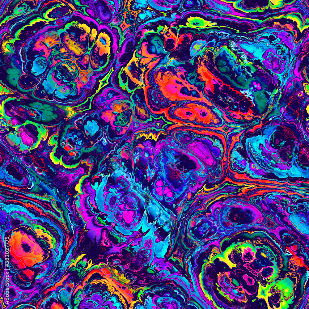 Abstract multicolored spots