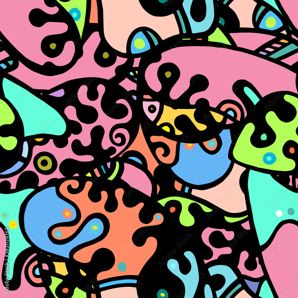 Obraz premium Doodles Print.