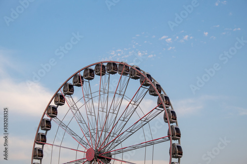 Ferris wheel in Cincinnati Ohio, riverfront.