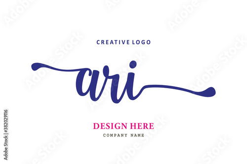 The simple ARI typeface logo is easy to understand and authoritative
