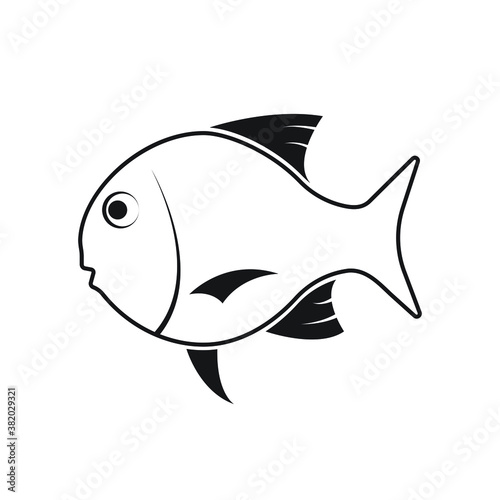 fish icon design isolated on white background
