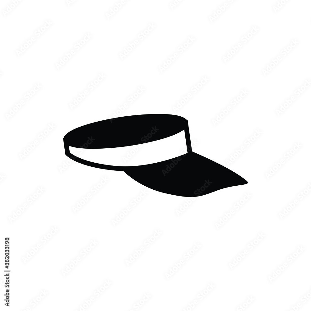 Sport cap icon vector isolated on white, logo sign and symbol.	
