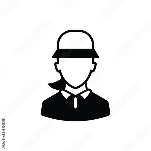 Golf  caddy icon vector isolated on white, logo sign and symbol.	
