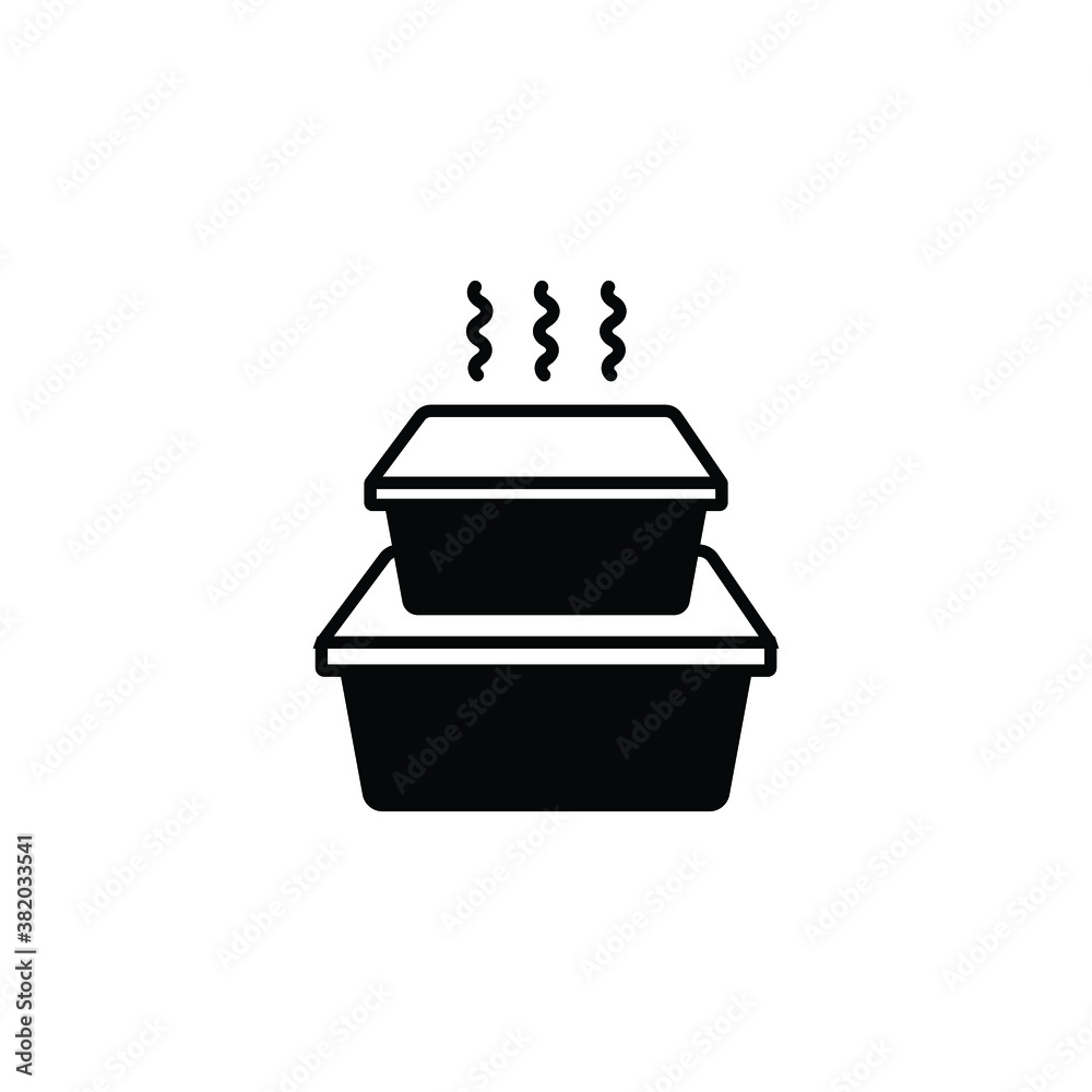 Fotografie Kitchenware icon vector isolated on white, logo sign and symbol