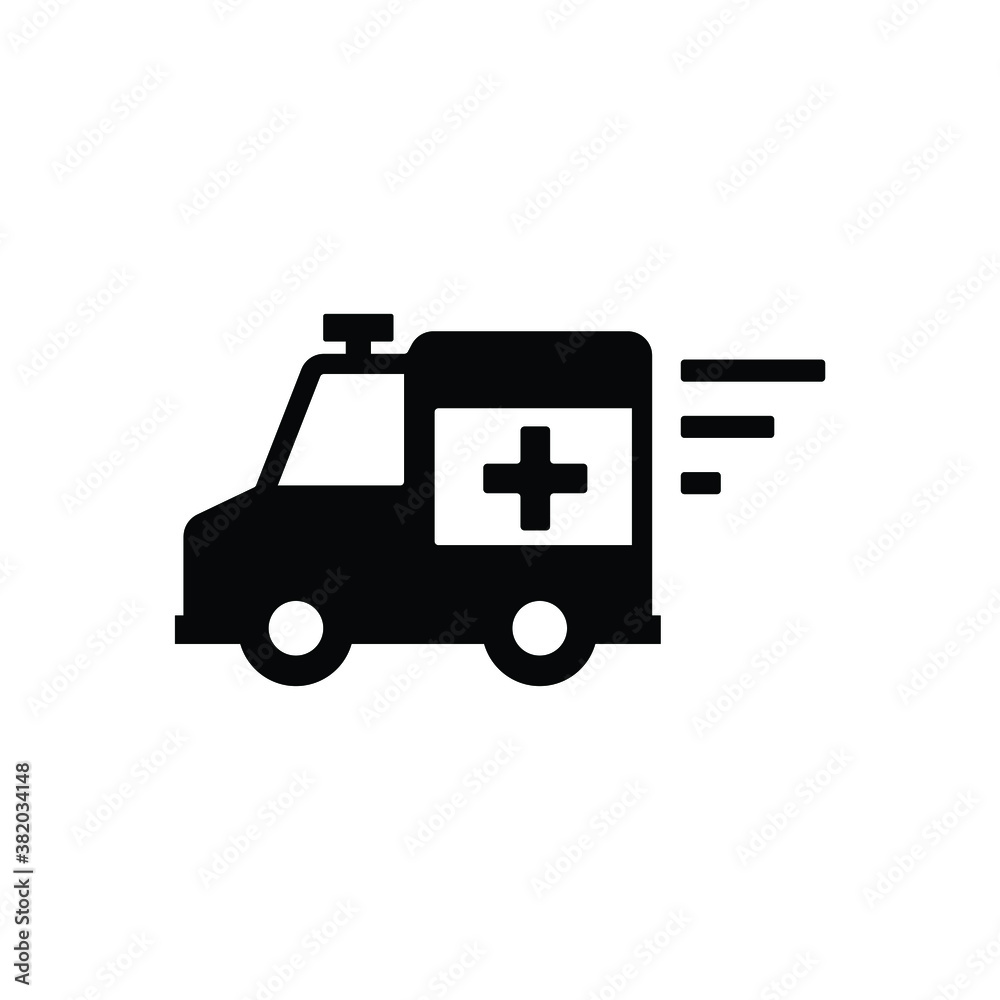 Ambulance car icon vector isolated on white, logo sign and symbol.
Ambulance car icon vector isolated on white, logo sign and symbol.