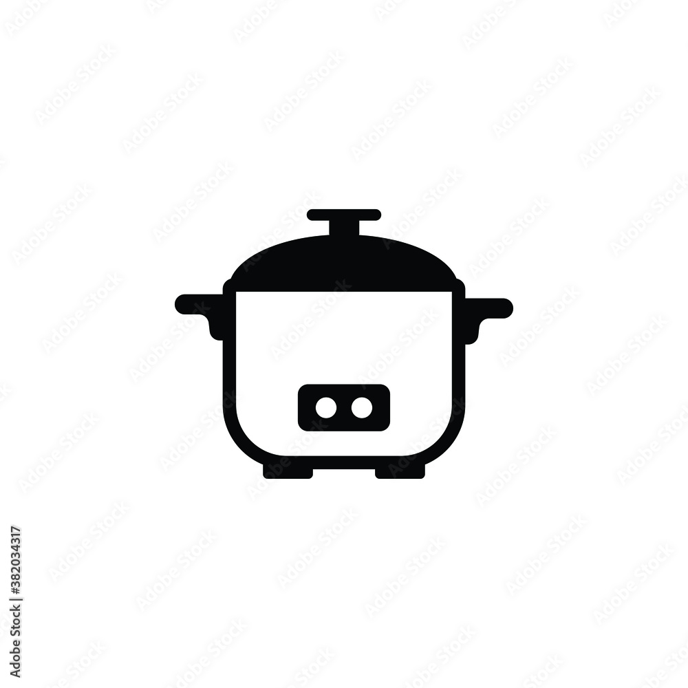Electric rice cooker vector isolated on white, logo sign and symbol.
Electric rice cooker vector isolated on white, logo sign and symbol.
