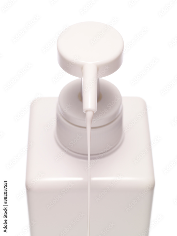 Cosmetic creams on white background Cosmetic creams on white background