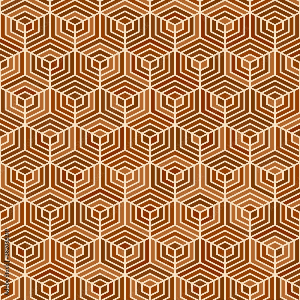 Geometric hexagon shape seamless pattern background Geometric hexagon shape seamless pattern background