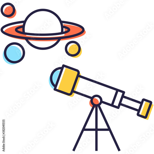Astronomical Telescope Vector   photo