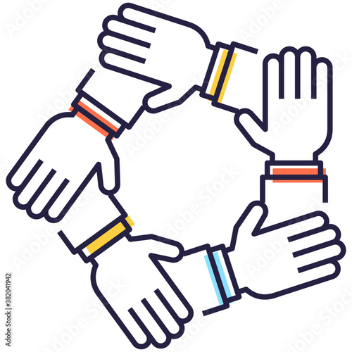 Collaboration Flat Vector 