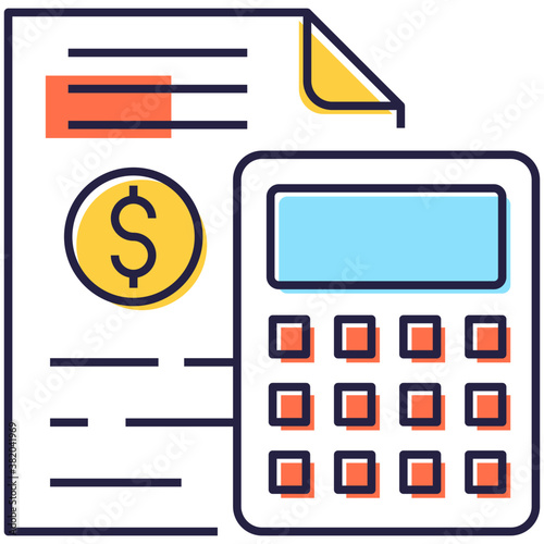 Budget Accounting Vector  photo