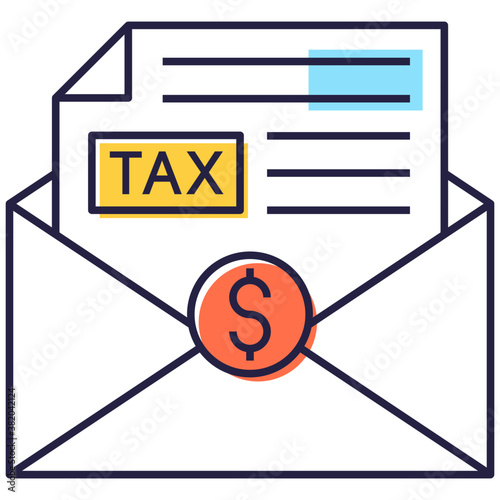 Tax Letter Vector 
