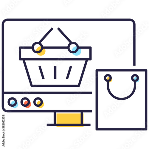 Shopping Website Vector 
