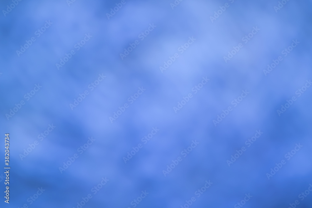 Blue and white smoke background, abstract flowing curves style.