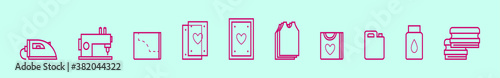 set of screen printing tools cartoon icon design template with various models. vector illustration isolated on blue background
