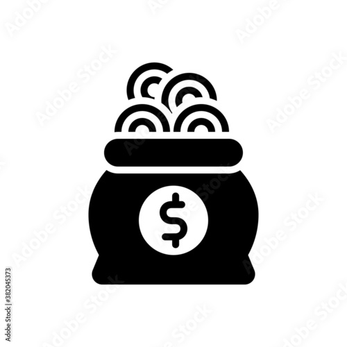 Black solid icon for lots