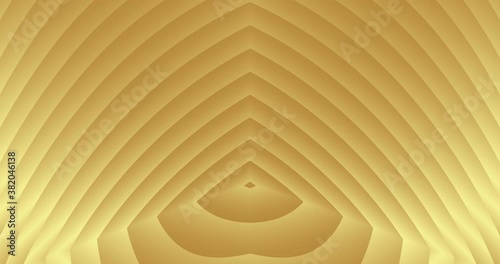 4k 3D animation of rows of colorful yellow stripes. Geometry pattern motion background. 3D - rendering