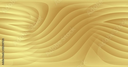 4k 3D animation of rows of colorful yellow stripes. Geometry pattern motion background. 3D - rendering
