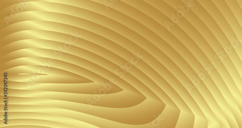 4k 3D animation of rows of colorful yellow stripes. Geometry pattern motion background. 3D - rendering