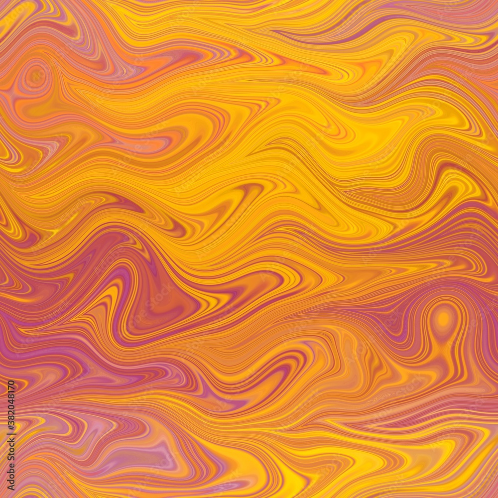 Seamless marble wet ripple wavy fluid pattern. High quality illustration. Smooth distorted liquid effect. Trendy artistic surface pattern design. Resembles hand marbled surface.