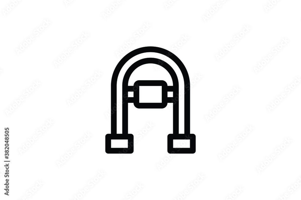 Water Park Outline Icon - Gate Water Park Outline Icon - Gate