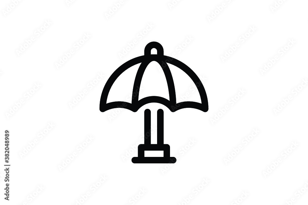 Water Park Outline Icon - Rest Area Water Park Outline Icon - Rest Area