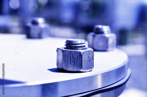The flanged connection of pipeline