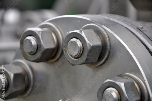 The flanged connection of pipeline