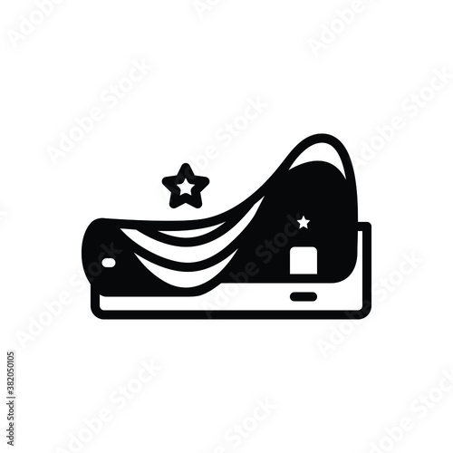 Black solid icon for modern