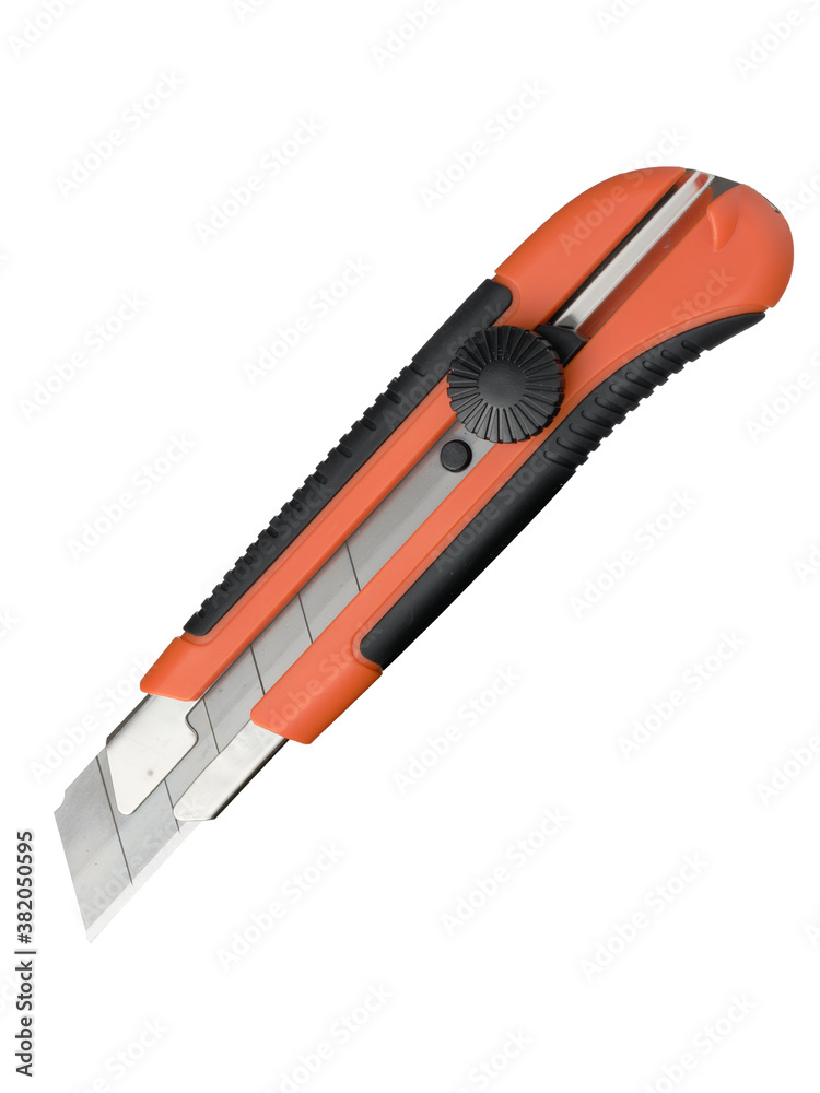 High-resolution construction Wallpaper knife isolated on a white background. High-resolution construction Wallpaper knife isolated on a white background.
