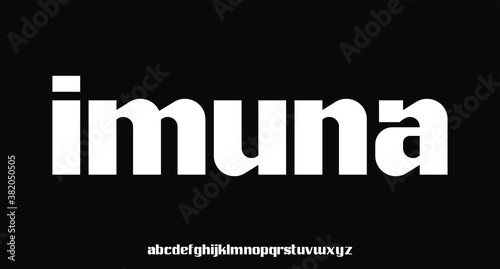 Imuna , condensed font for poster and head line