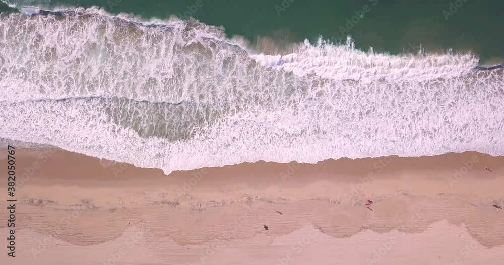 Playa Del Rey, California / USA - Aerial Drone View of Waves from the Pacific Ocean Crashing onto the California Coast Playa Del Rey, California / USA - Aerial Drone View of Waves from the Pacific Ocean Crashing onto the California Coast