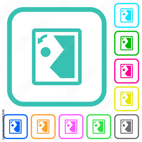 Free Download Rotate image left vivid colored flat icons - GFXLoad