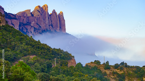 Montserrat mountain range  Spain.