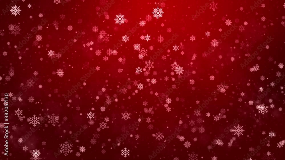 Big Snowflakes Falling Spinning particles. Winter Snowfall. Merry Christmas and Happy New Year Concept. Looped 3d Animation Red bokeh lights and background 4K. Celebration Greetings Big Snowflakes Falling Spinning particles. Winter Snowfall. Merry Christmas and Happy New Year Concept. Looped 3d Animation Red bokeh lights and background 4K. Celebration Greetings