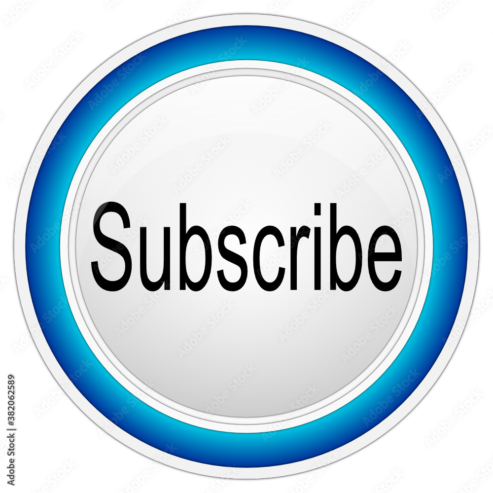 Subscribe Button on white background - illustration Subscribe Button on white background - illustration