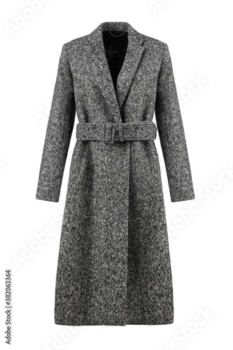 Принти на полотні Grey Wool Women's Coat