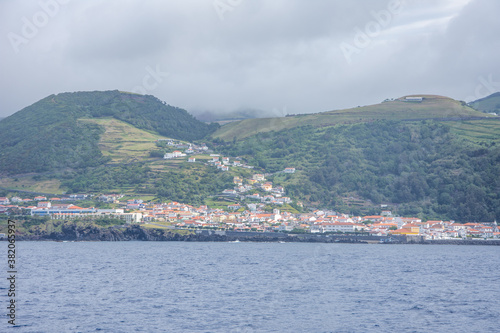 Walk on the Azores archipelago. Discovery of the island of sao jorge  Azores. Velas