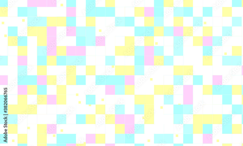 Abstract square pixel mosaic colorful background geometric seamless pattern in pastel colors. 8 bit Abstract square pixel mosaic colorful background geometric seamless pattern in pastel colors. 8 bit