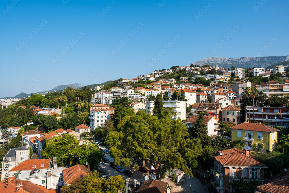 Panorama view on Herceg Novi, Montenegro